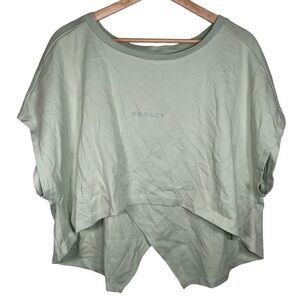 Oakley Women's Green asymmetrical crop Top XL
